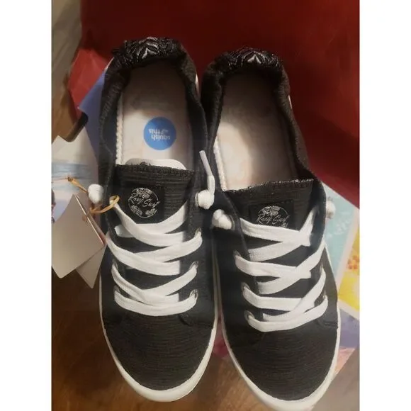 Roxy Women's Bayshore III 3 Slip-on‎ Shoe Sneaker Black (US 9) (UK 7) - NEW - Picture 4 of 6